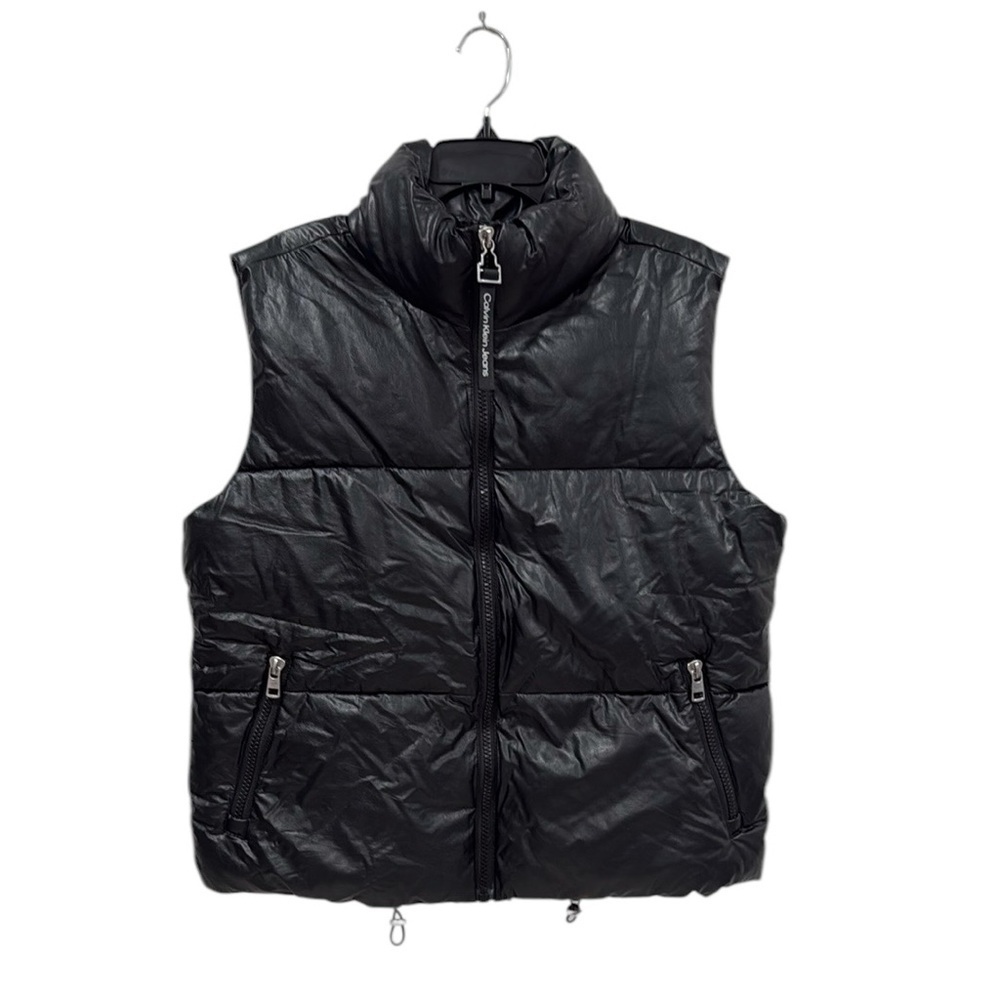 Calvin Klein Jeans Men’s Black Quilted Puffer Vest Size Medium NWT